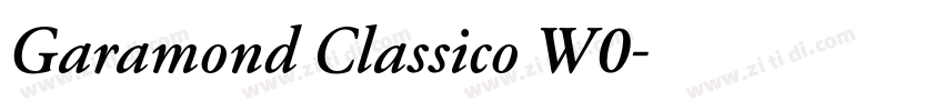 Garamond Classico W0字体转换 Garamond Classico W0字体转换